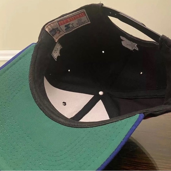 Vintage Denver Broncos STARTER 100% Wool NFL Adjustable Snapback Cap Hat 90s - Picture 6 of 6